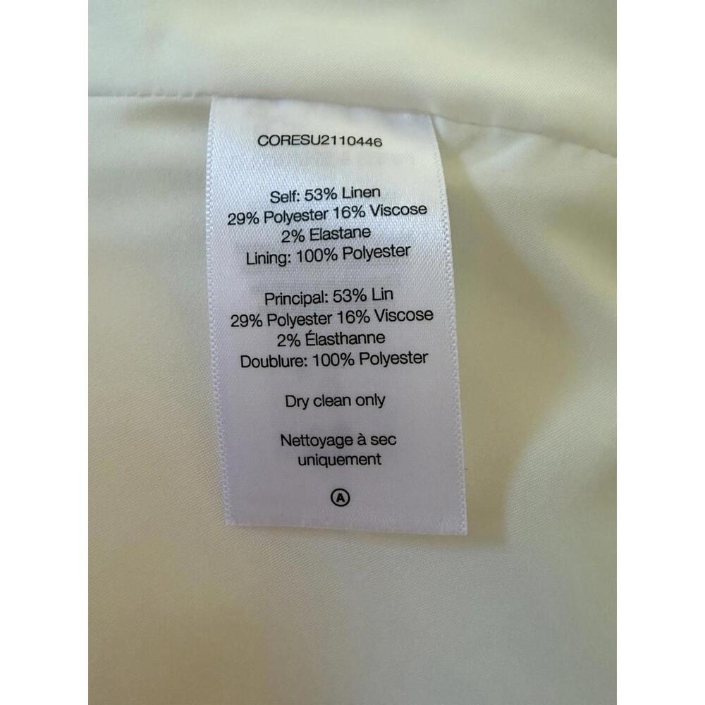 New Veronica Beard Tamara Linen Vest In Off-white Size 10 $548 - Picture 10 of 11